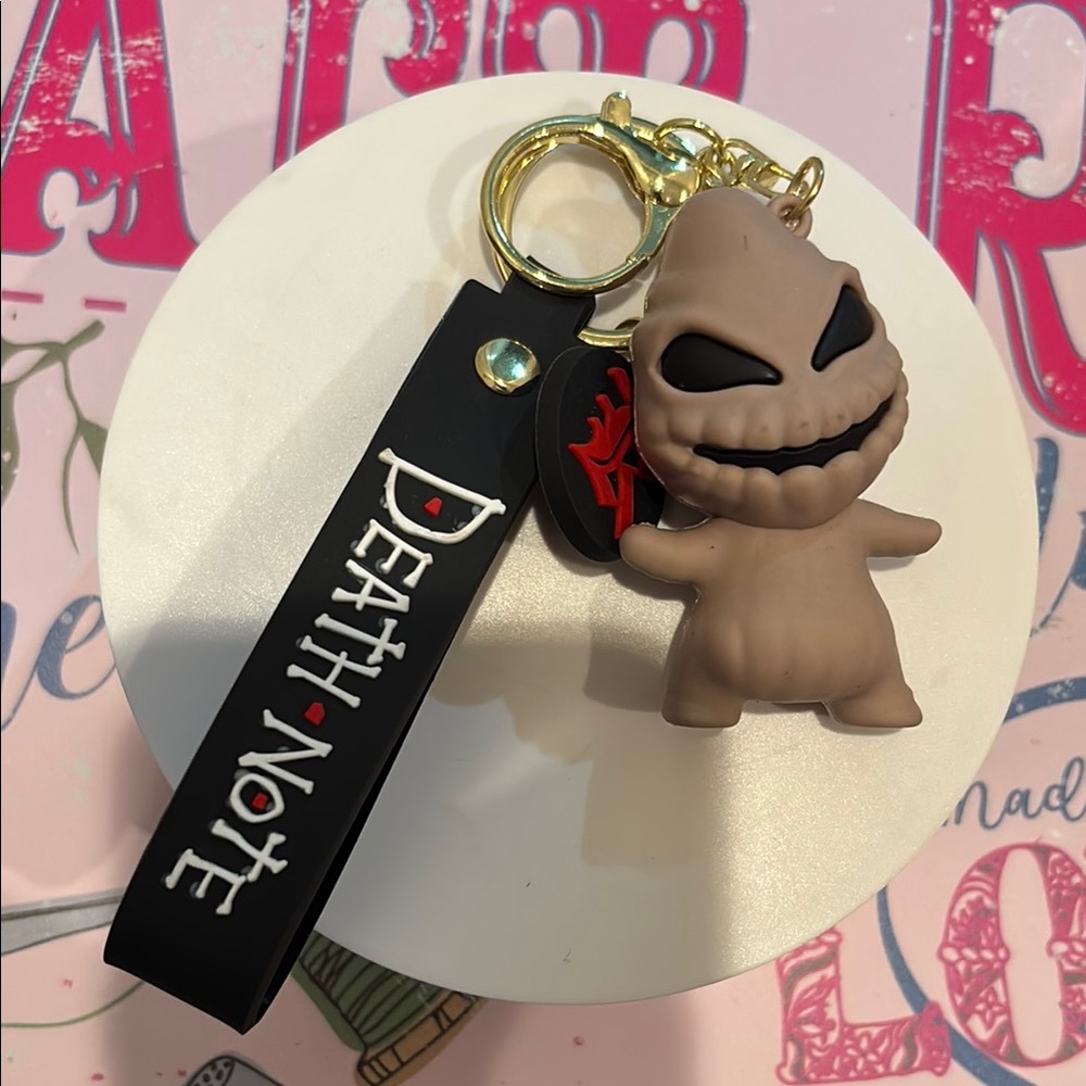 Death Note Keychain with Character Charm